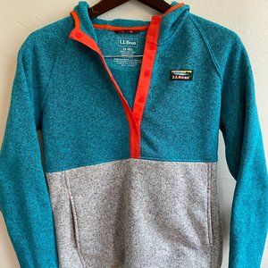 New LL Bean Hooded Fleece Pullover